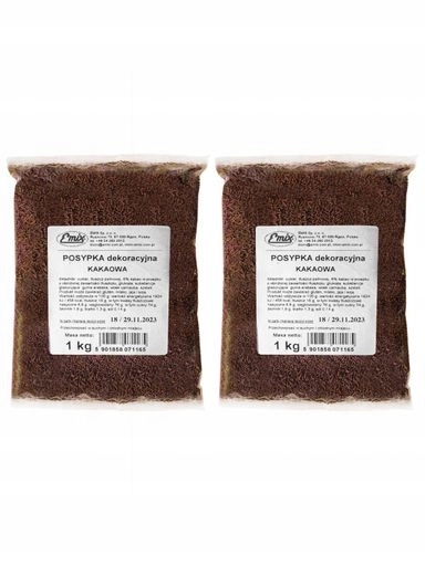 Levně Cukrový posyp na zmrzlinu Kakaové Tyčinky Cukrové sada 2x1 kg