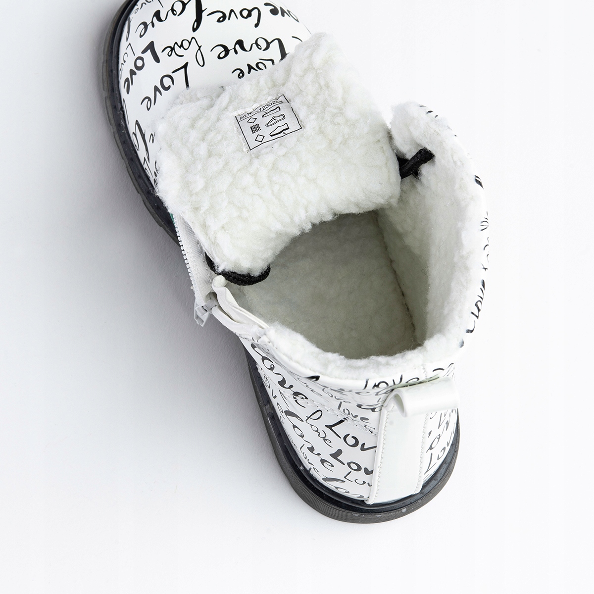 Trzewiki dziewczęce OCIEPLANE stylowe botki SUWAK trapery wygodne Wojtyłko Rodzaj zapięcia Suwaki