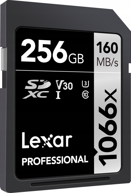 Karta Lexar SDXC Professional 256GB 160MB/s V30 10 Pojemność karty 256 GB