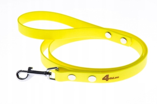 Levně Vodítko BioThane 4WILD 150 cm Neonově žluté