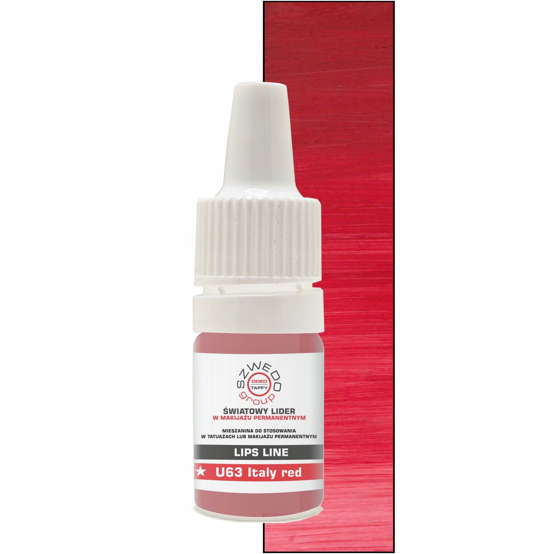 U63 Italy Red (intense) – intenzivní rubínový pigment pro pigmentaci rtů
