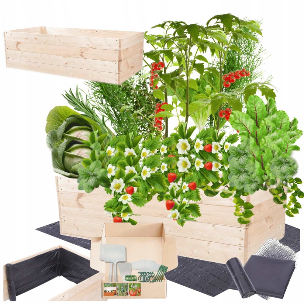 Vyvýšený záhon zeleninový záhon truhlík pařeniště květináč impregnovaný 36x120x90