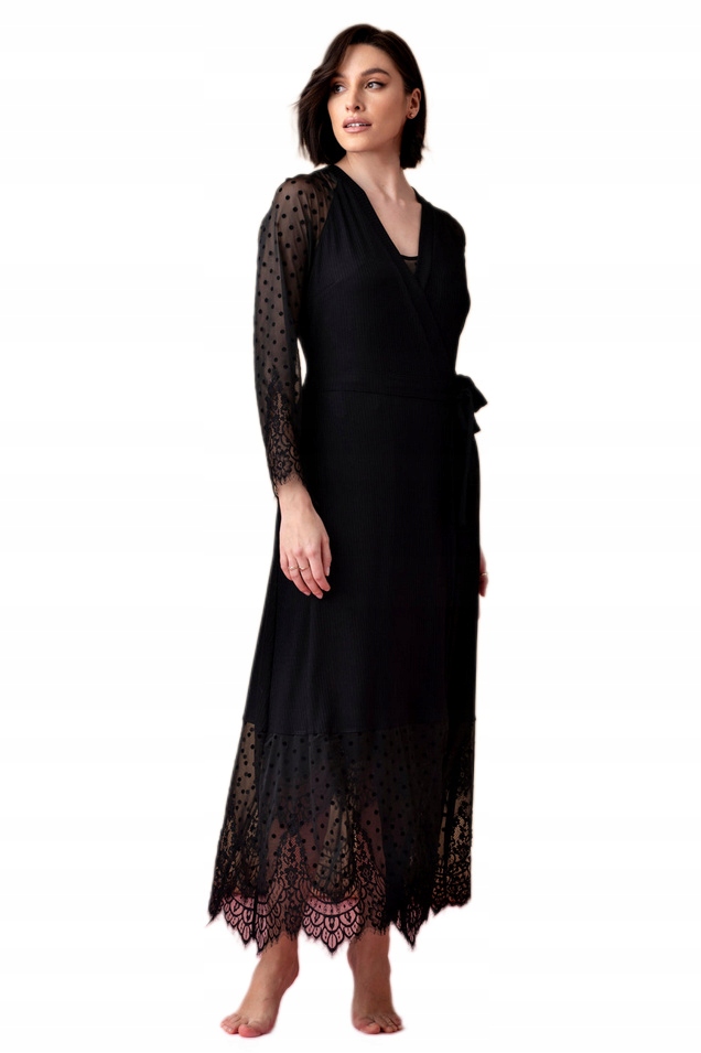 Vanilla&oh!zuza Peniuar Dlouhý Župan Opera 4525 Viskóza XL/42