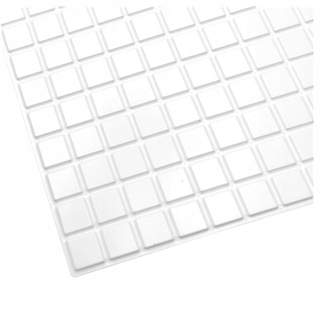 Panele ścienne 3D białe kafelki PCV WHITE MOSAIC