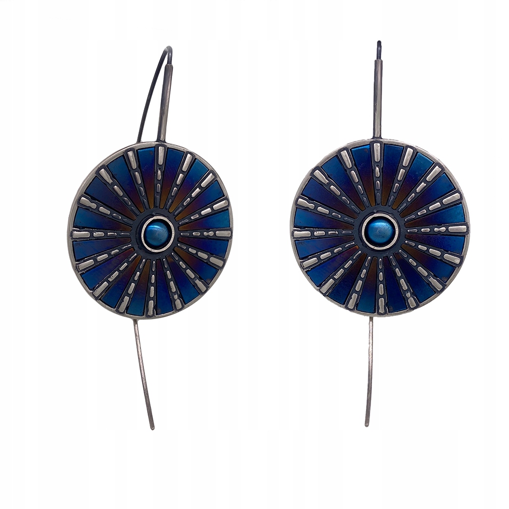 Náušnice stříbro ryzost 925 Kulaté Ručně vyrobené