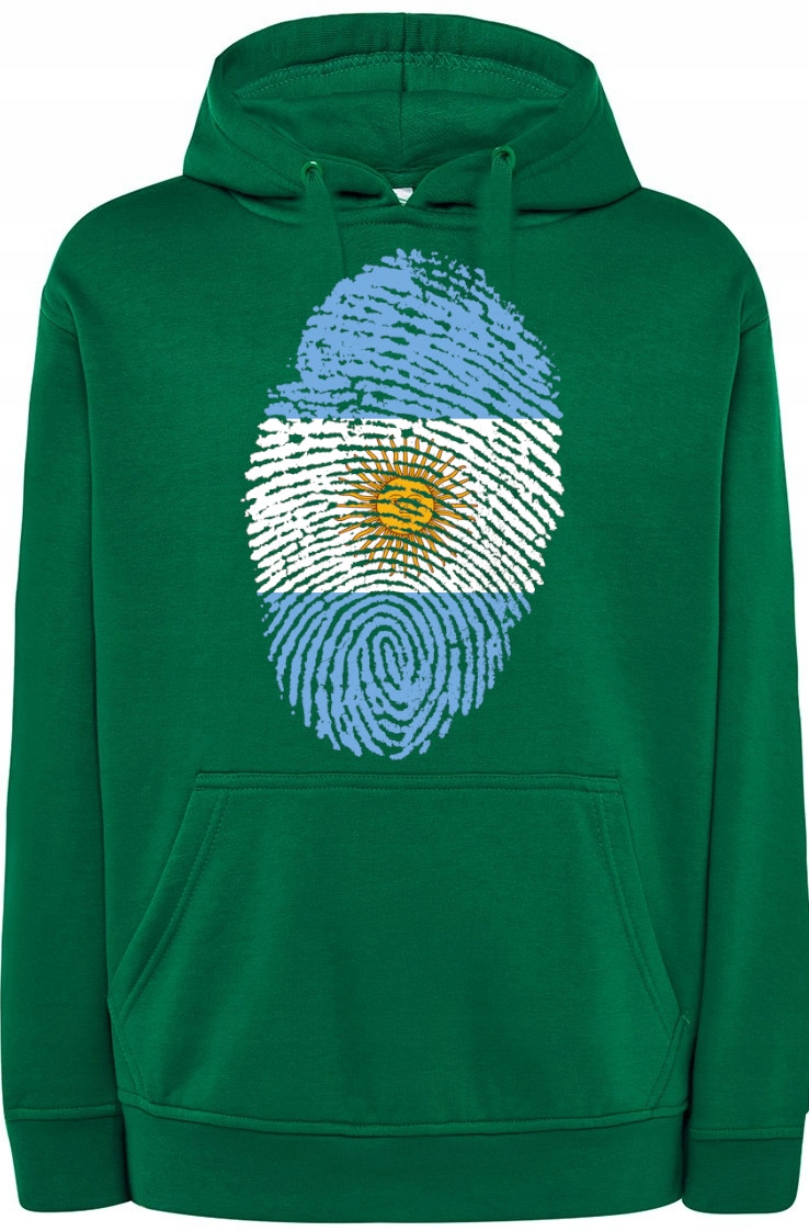 Argentina Mikina Otisk prstu Kapuce Pánská r.XL