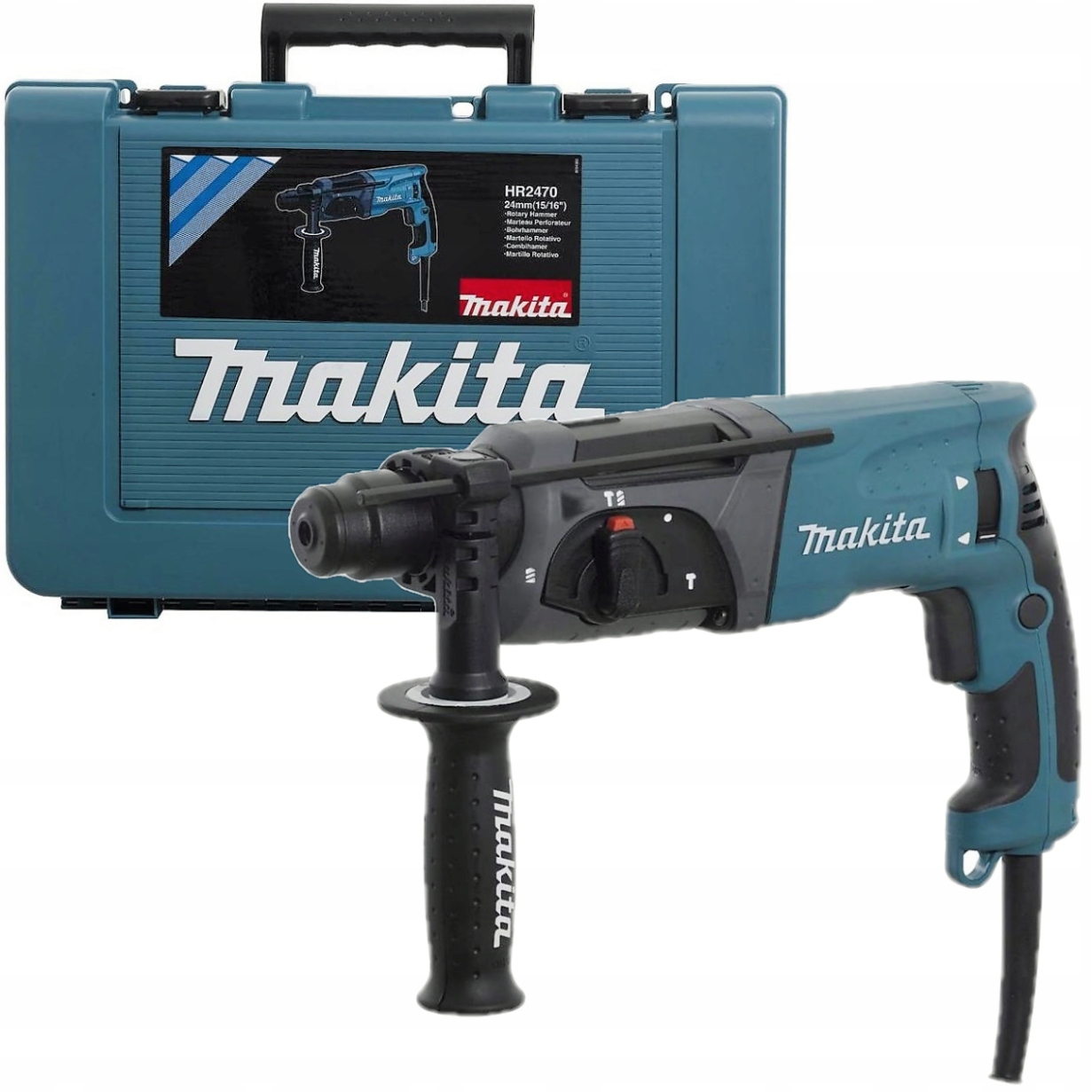 

Młotowiertarka Makita HR2470 780W Sds Plus Walizka