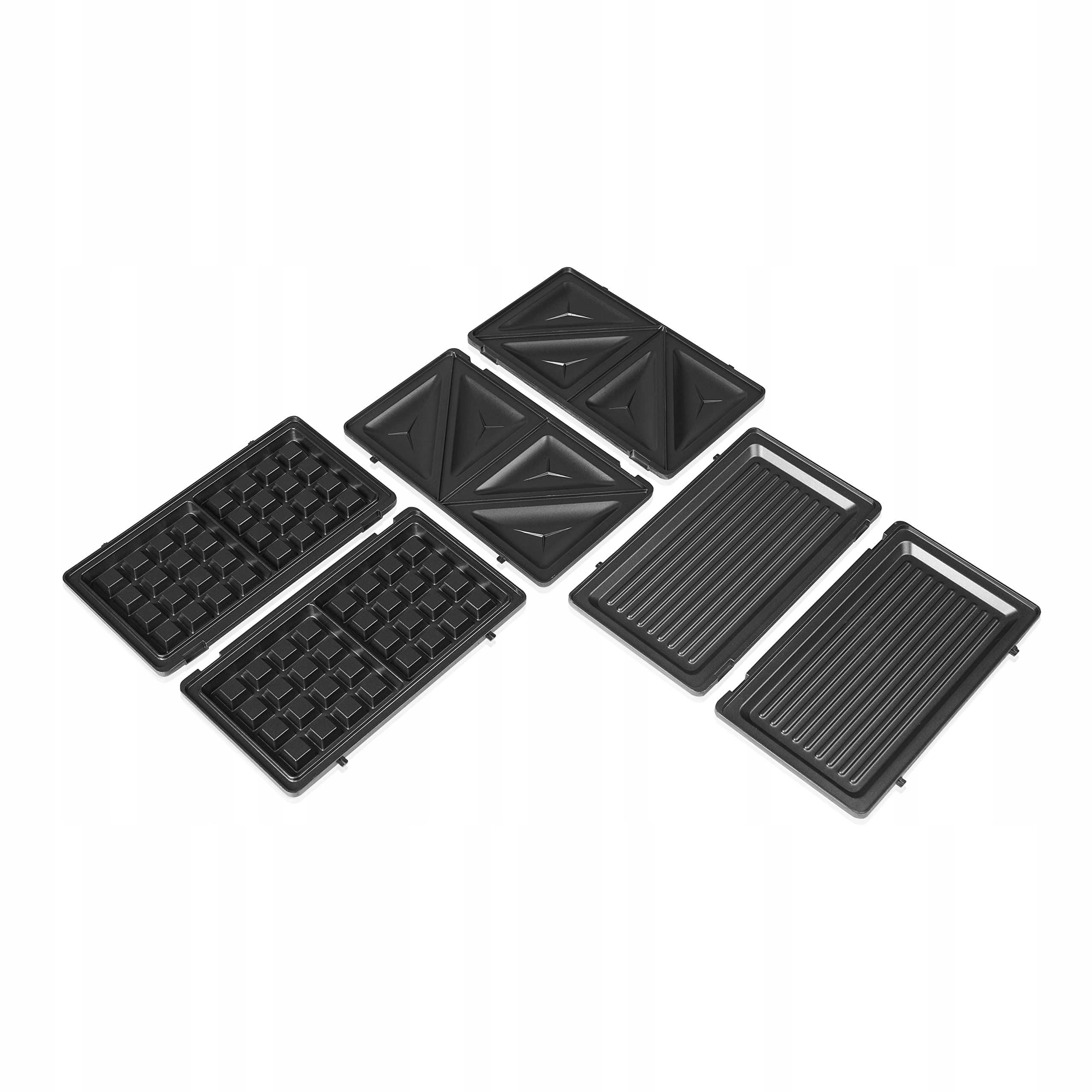 TRISTAR 3W1 SANDWICHMAKER WYMIENNE PŁYTY GRILL I GOFROWNICA 750W CZARNY — miniatura 3