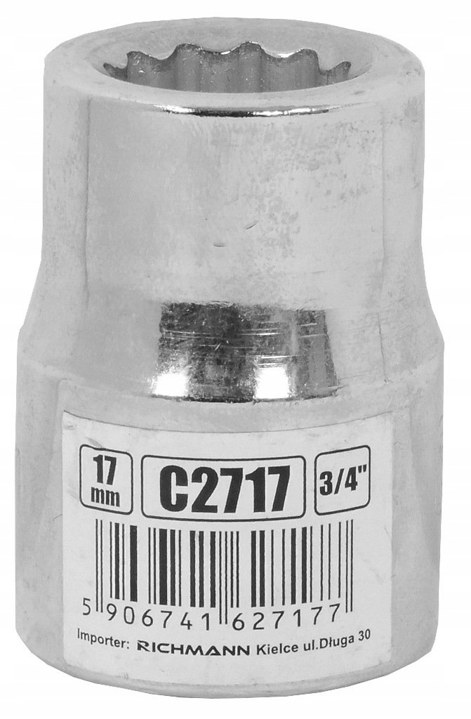 

Nasadka 3/4" 17MM 12-KĄTNA C2717