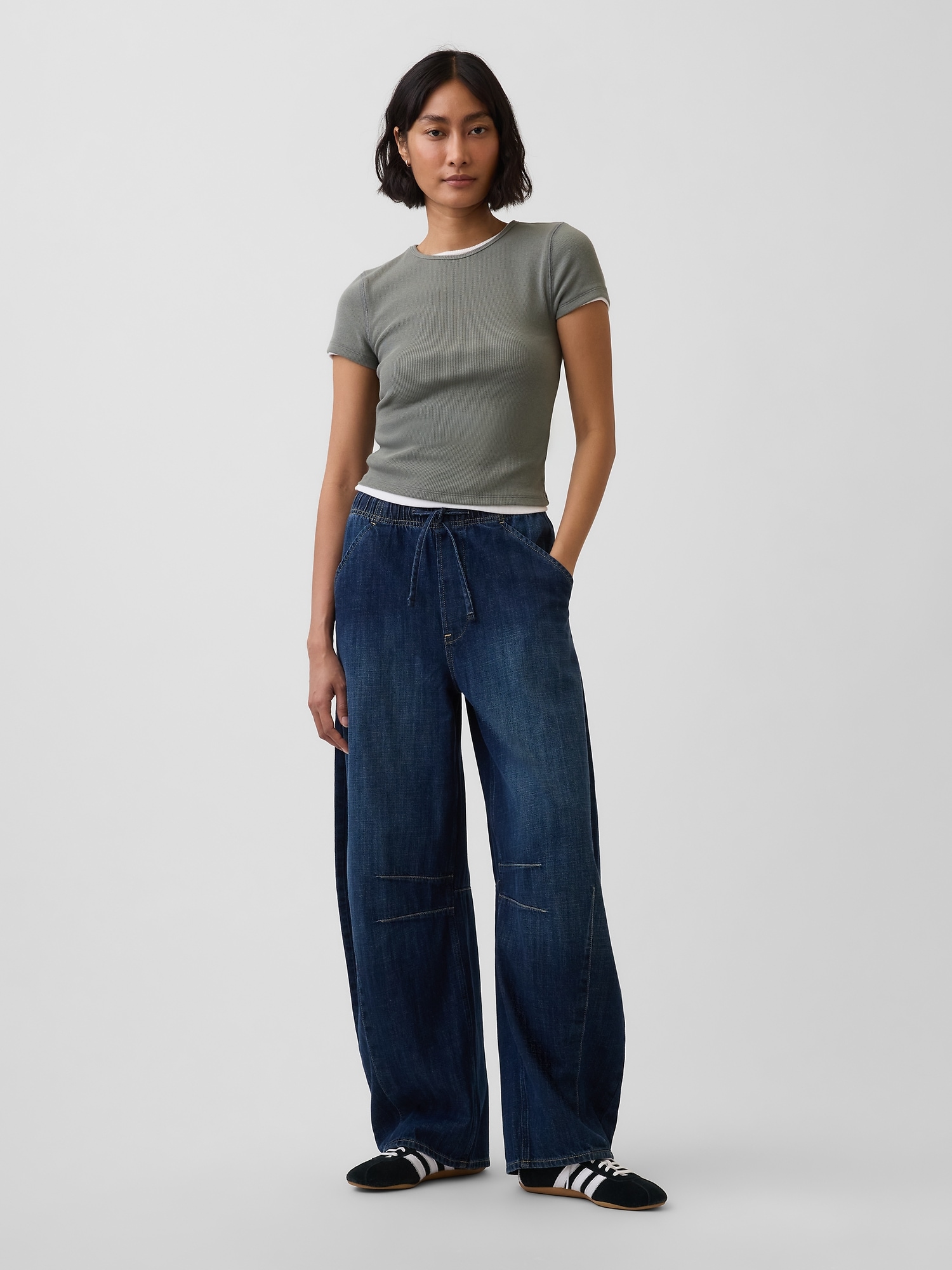 Gap Džíny Mid Rise Easy Horseshoe