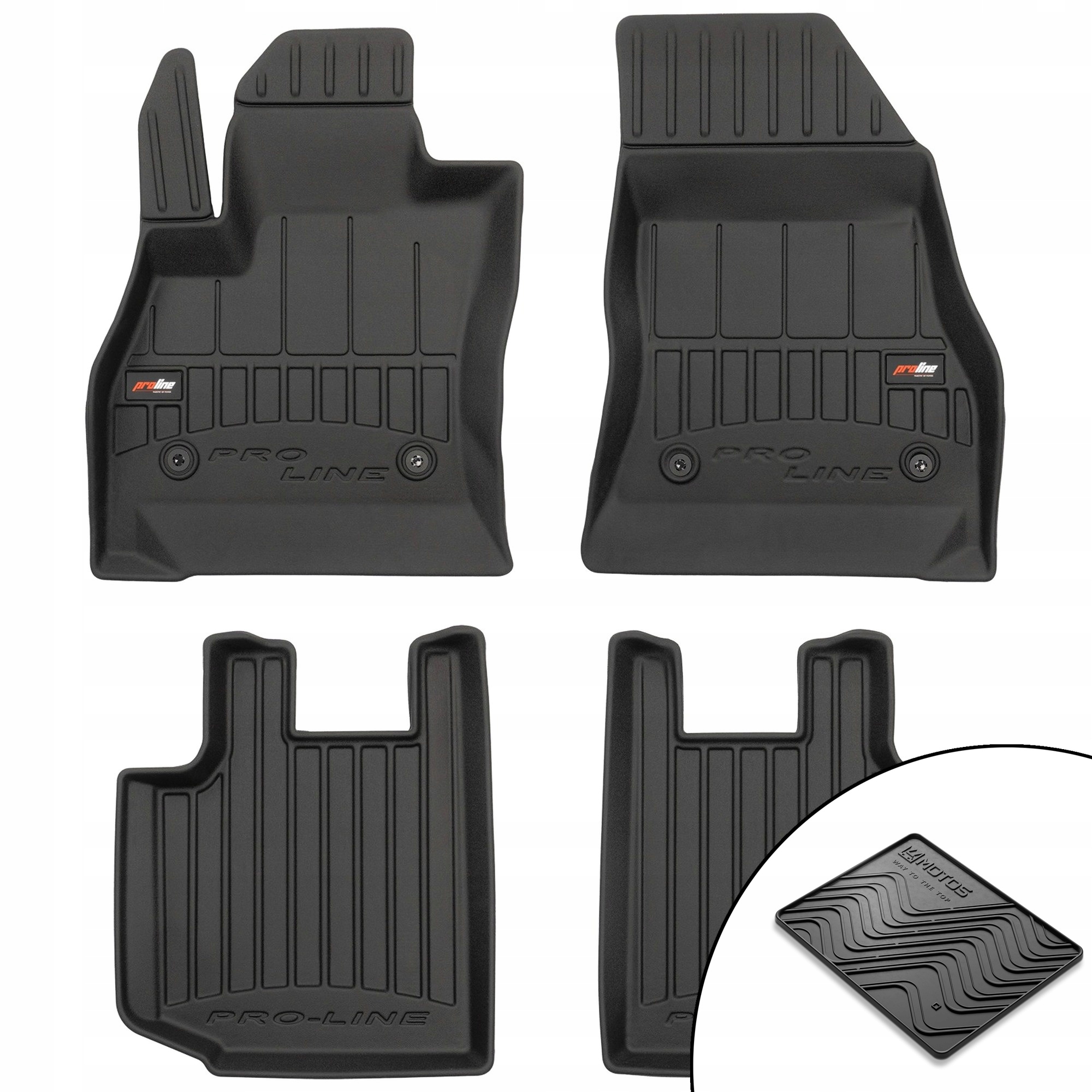 3D gumové koberce Fiat 500L 2012-2022 rohož bonus