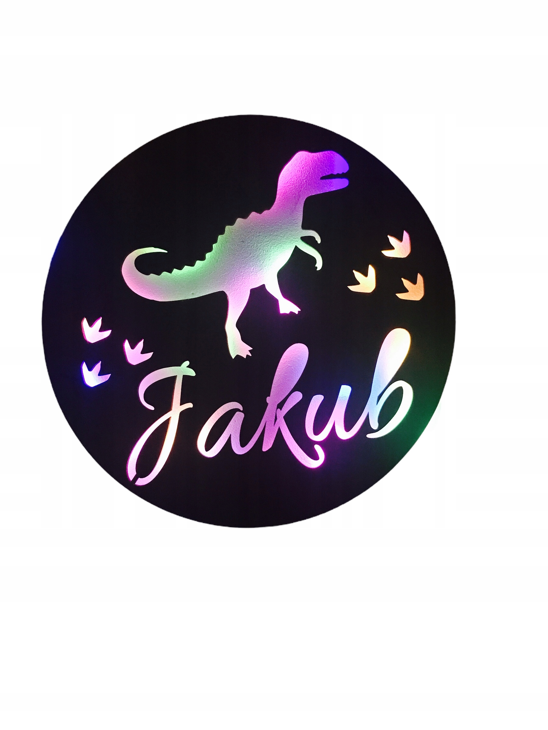 

Lampka Nocna Led Dinozaur Z Imieniem Dziecka