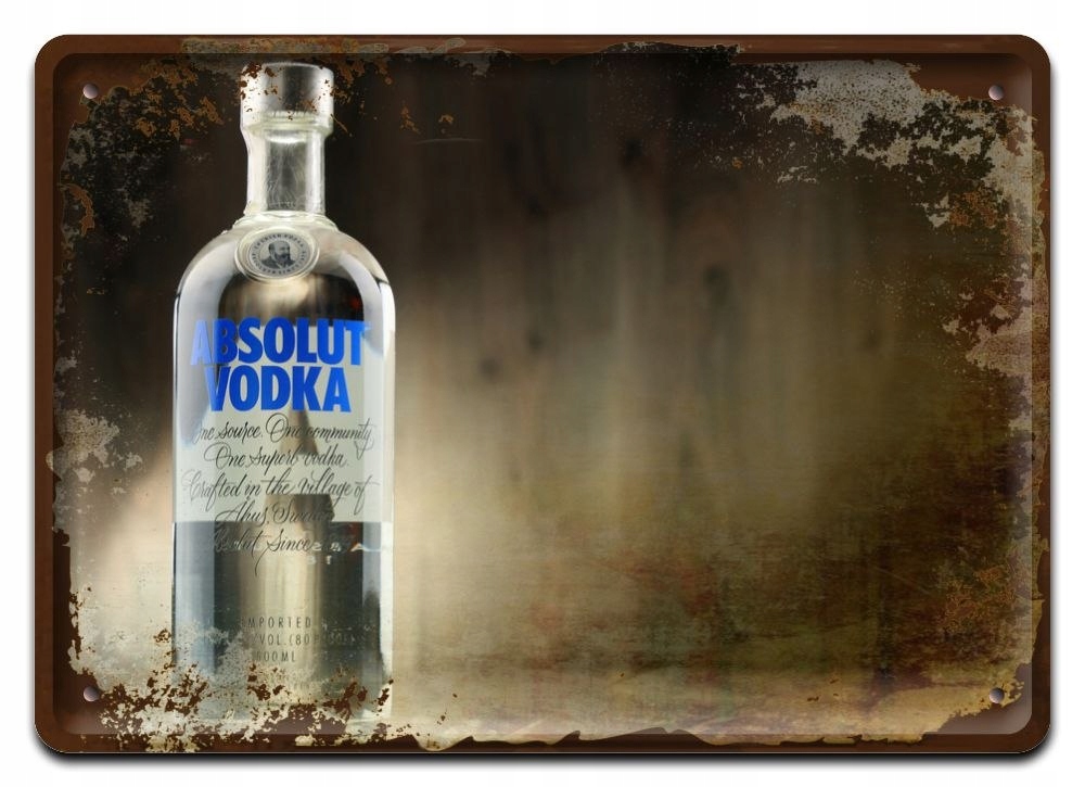 Absolut Metalowy Szyld Vintage Retro #09969