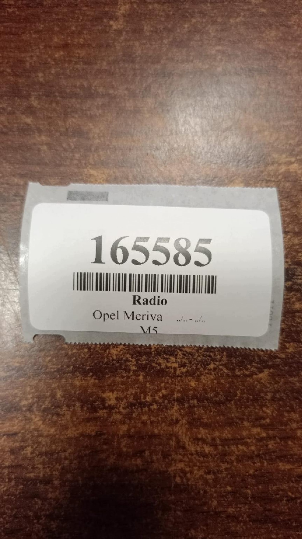 OPEL MERIVA A RADIO 13292091RH