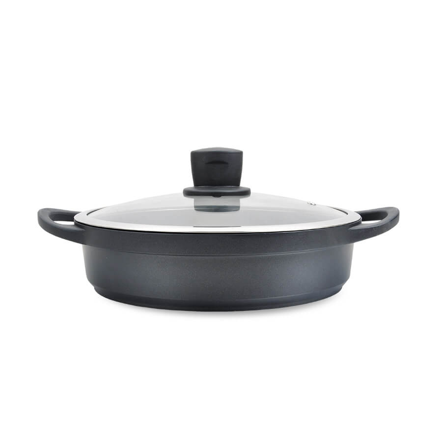 Nízký Hrnec s indukční poklicí 28 cm 3,8 l Maestro MR-4328-S