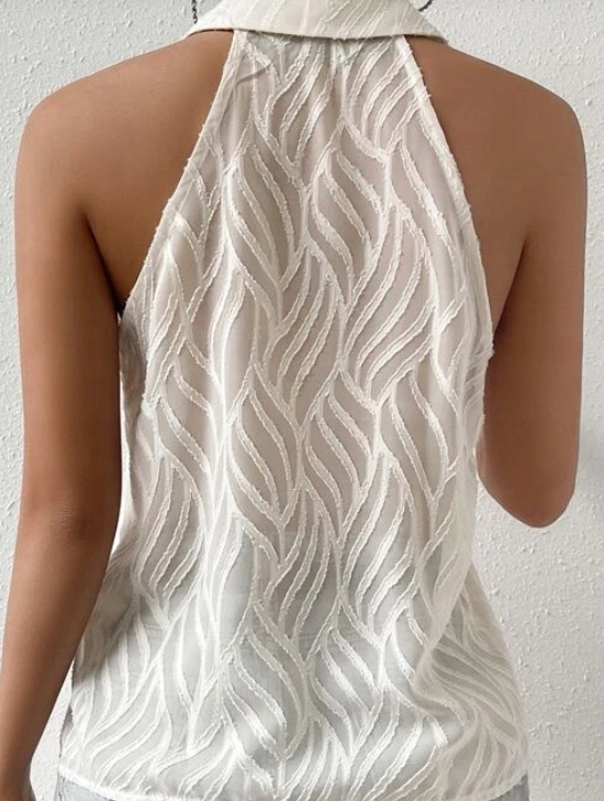 KOSZULA DAMSKA BEZ RĘKAWÓW KREMOWA CASUAL 36 ŁSA Marka inna