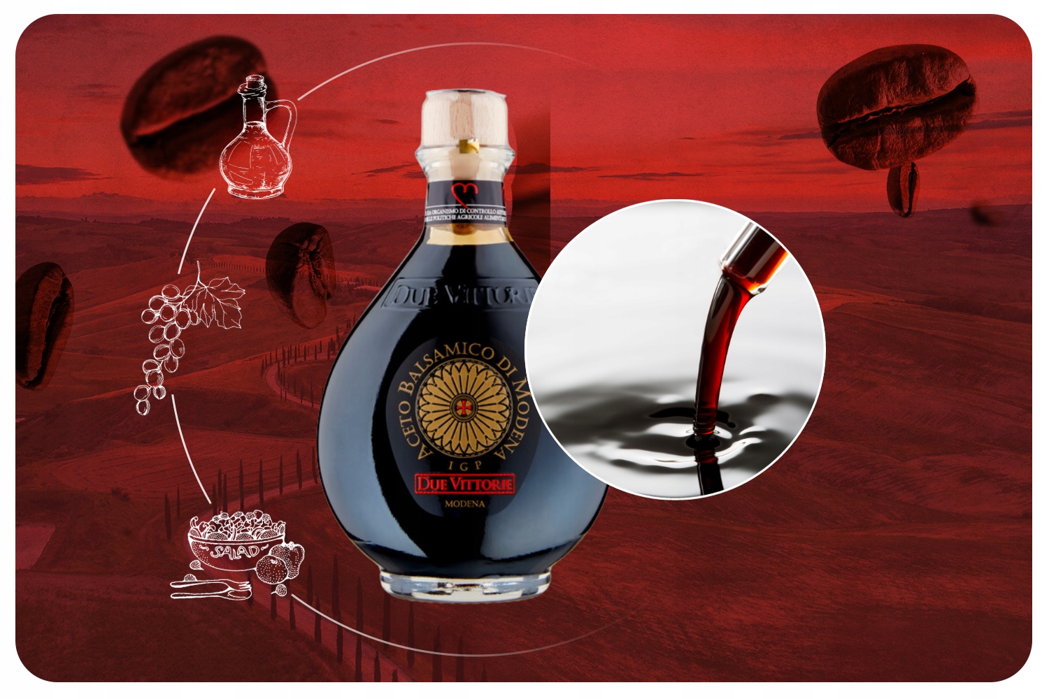 Due Vittorie włoski ocet balsamiczny z Modeny IGP 250 ml Kod producenta 8022734000103