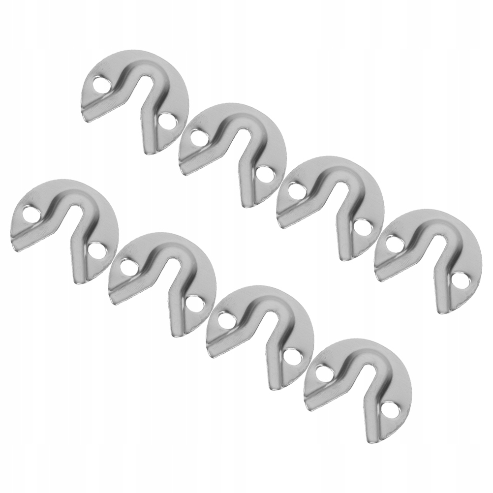 8 SZT. UNIWERSALNE SREBRNE ZAWIESZKI METALOWE DO RAM OBRAZÓW