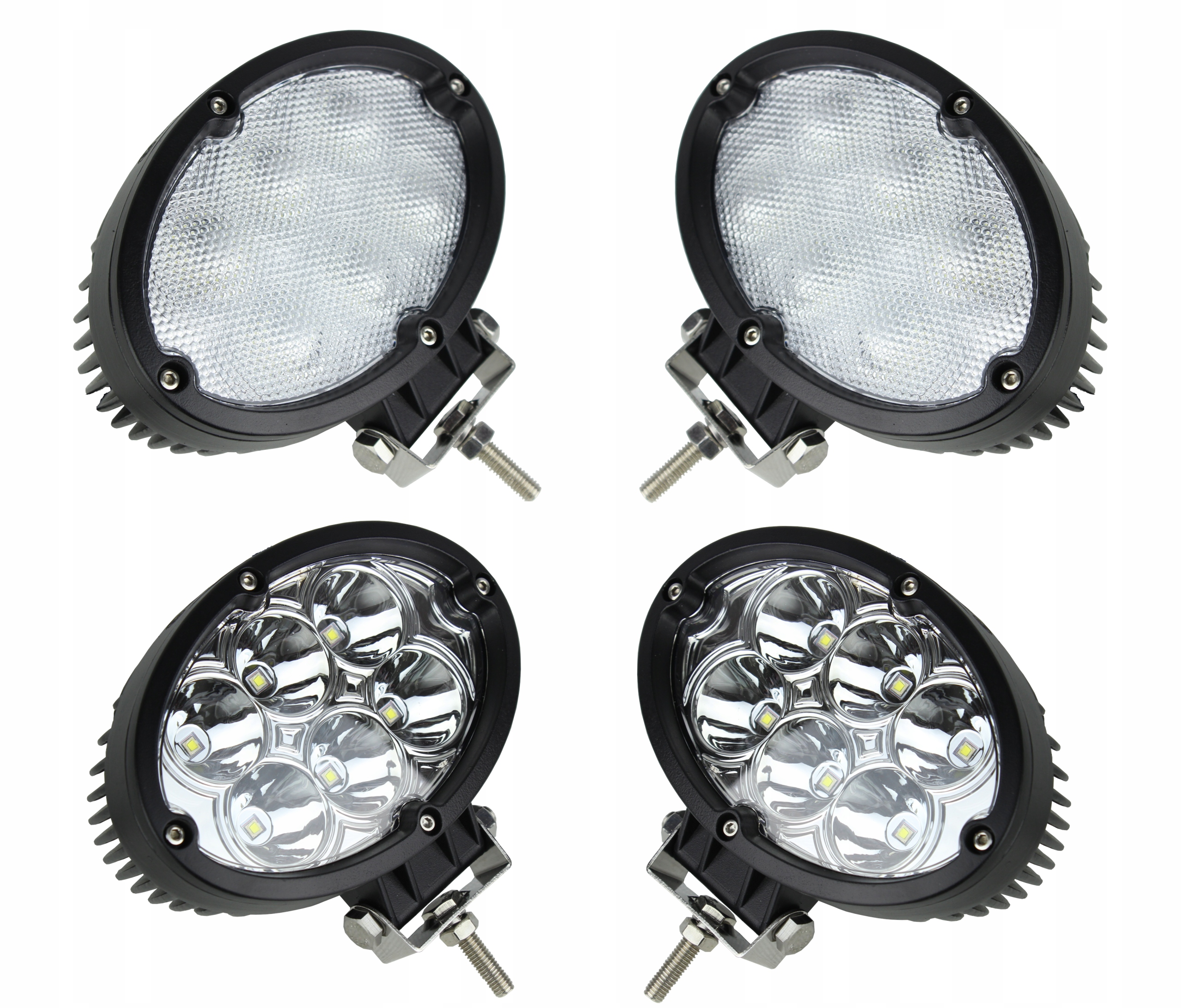 LAMPY ROBOCZE LEDOWE ZESTAW 4 LAMPY 60W 12 24V