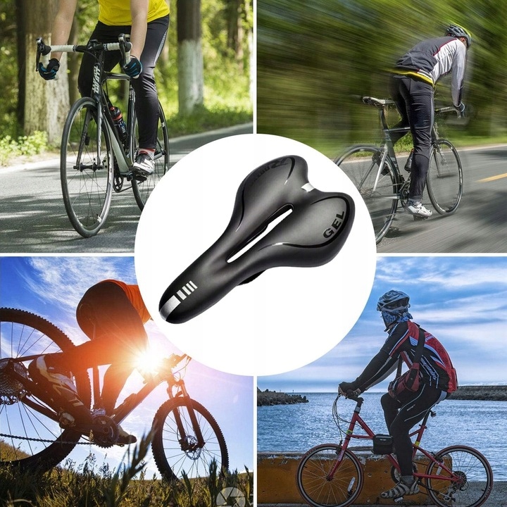 SIODEŁKO ROWEROWE ŻELOWE DAMSKIE MĘSKIE SIODŁO ROWEROWE DO ROWERU SPORTOWE Szerokość 0 mm
