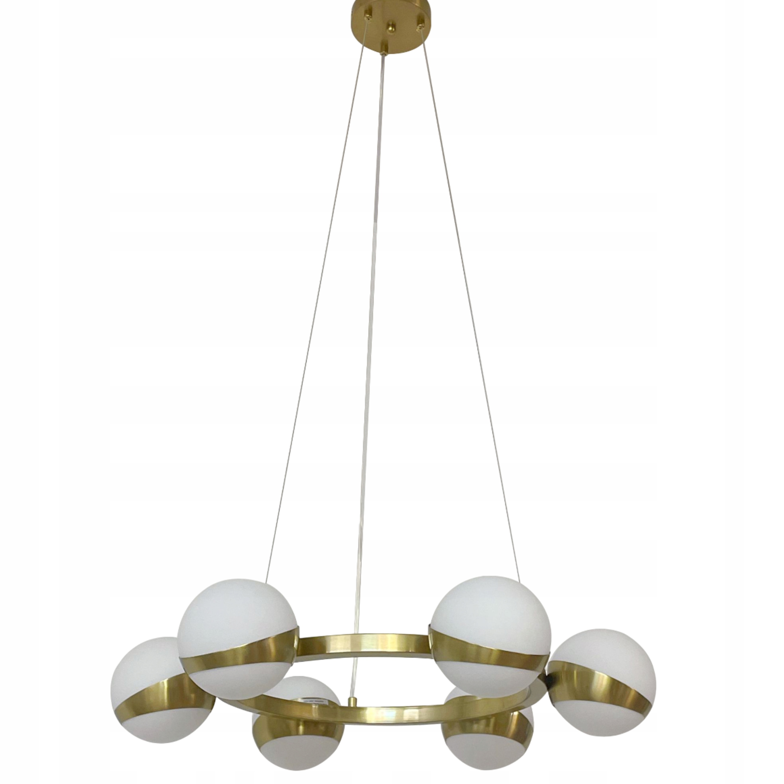 Závěsná Lampa Stropní Lustr Kule zlatá Moderní Led mléčná do obývacího pokoje
