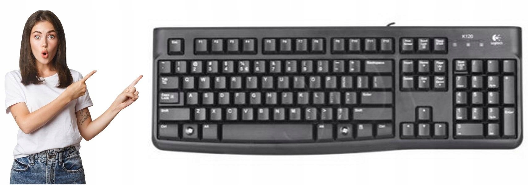Klawiatura przewodowa Logitech K120