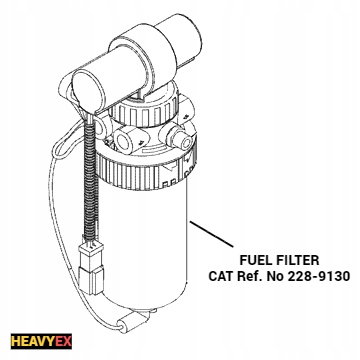 Filtr paliwa główny CAT 428F 432F 434F 444F