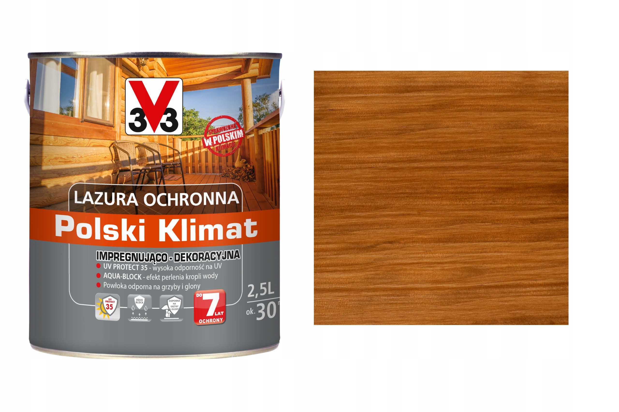 Lazura V33 Polski Klimat 7 lat Tek 2,5L