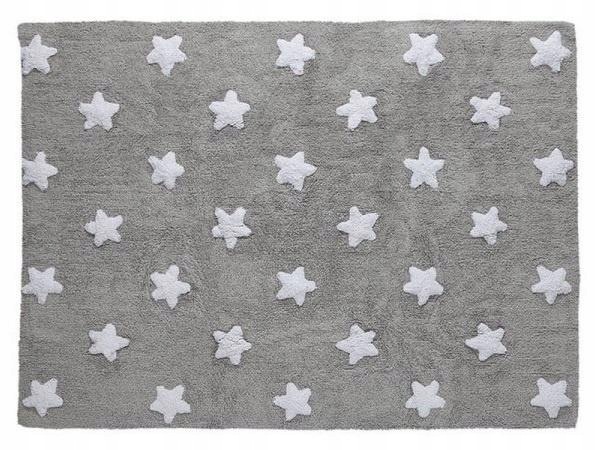 Dywan Bawełniany Grey Stars White 120X160CM