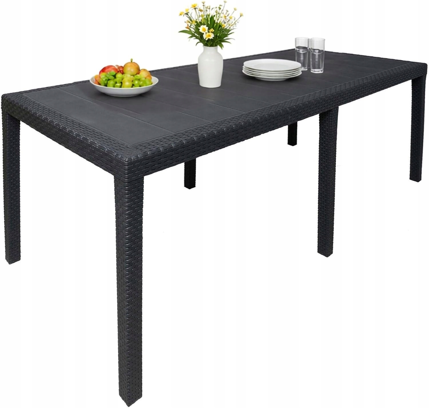 Duży Stół ogrodowy tarasowy szer. 150-220 cm 220x90x72 cm