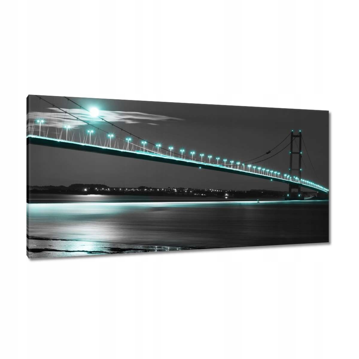 Obrazy 115x55 Modrá světla v noci