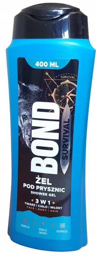 

Żel pod prysznic Bond 400ml survival