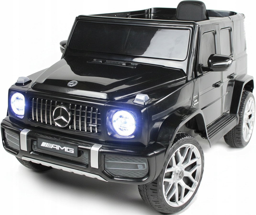 MERCEDES G63 4x4 SKÓRA, EVA Auto na akumulator 180W, 12v 9ah, LED, Pilot