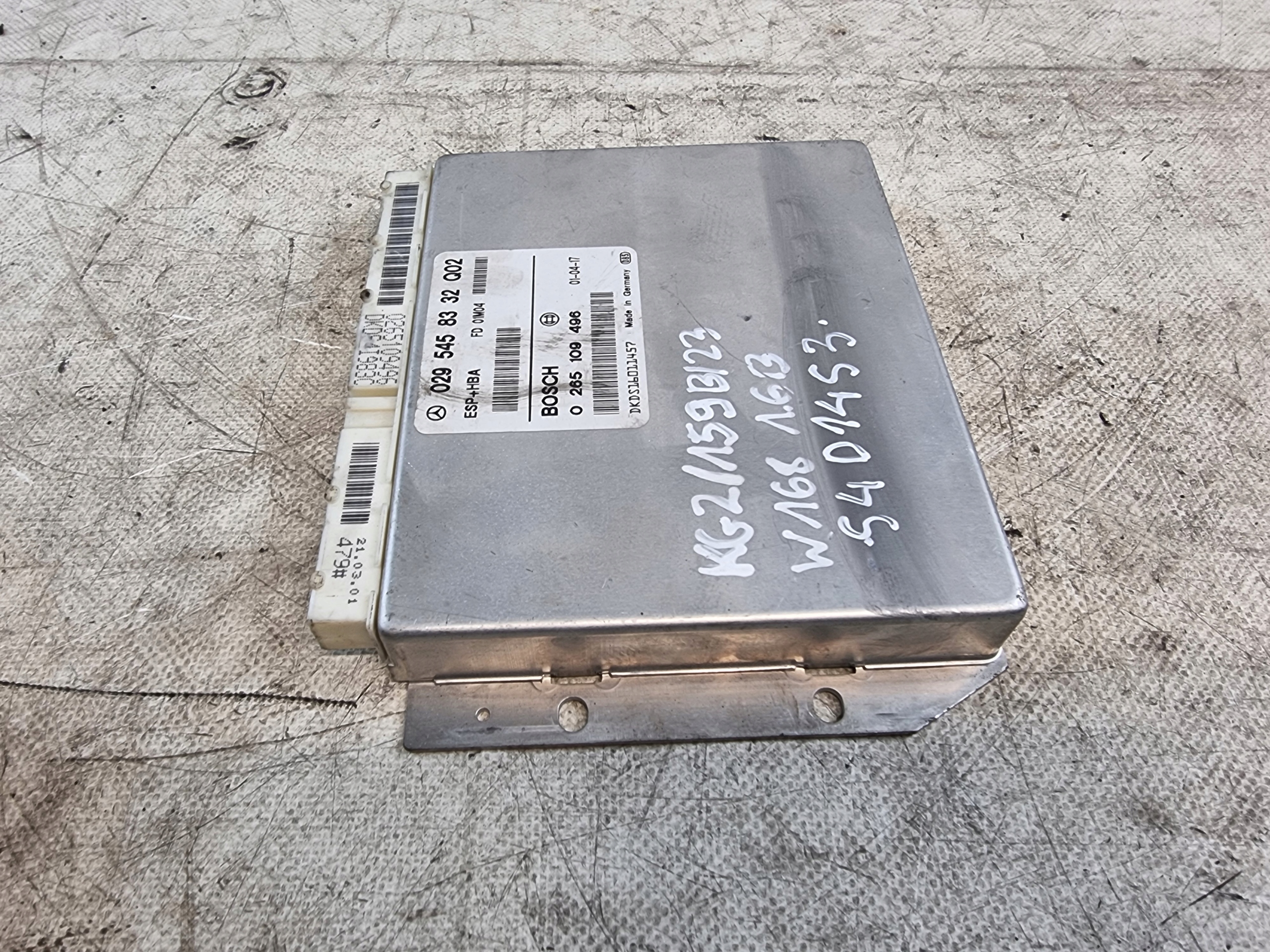 module control unit ESP OE 0295458332 MERCEDES A KLASA W168 1.6B