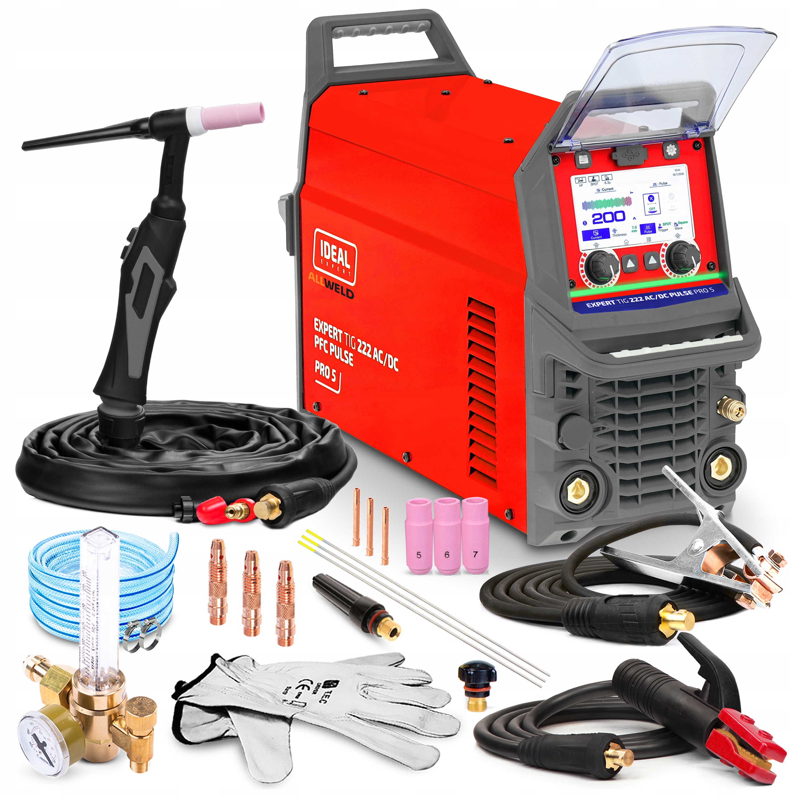 Invertorová Svářečka Invertorová Ideal Tig 222 Ac DC Puls 230V 200A Hliník