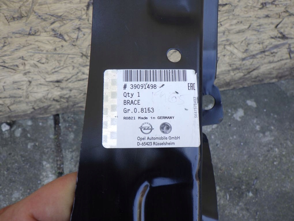 OPEL ASTRA KV V 5 15- Console Aile FARTUCH Côté