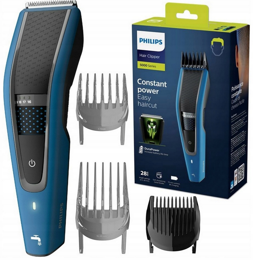 MASZYNKA BEZPRZEWODOWA DO STRZYŻENIA WŁOSÓW GOLARKA DO BRODY ZESTAW PHILIPS