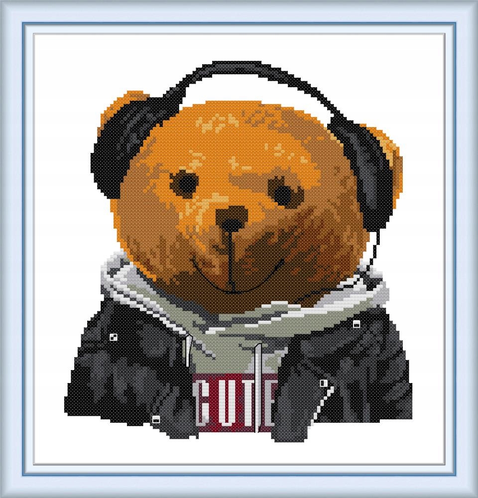 Křížková výšivka počítaná sada (kanva, mulina)