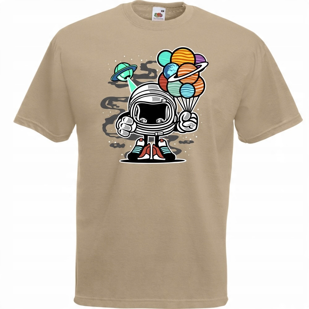 

Koszulka astronauta balony planety S khaki
