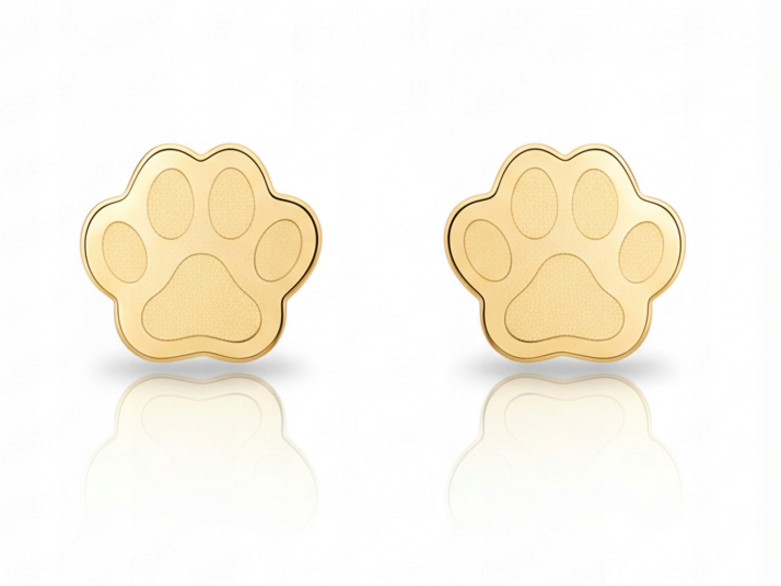 Zlaté náušnice pro ženu 585, elegantní, lesklé