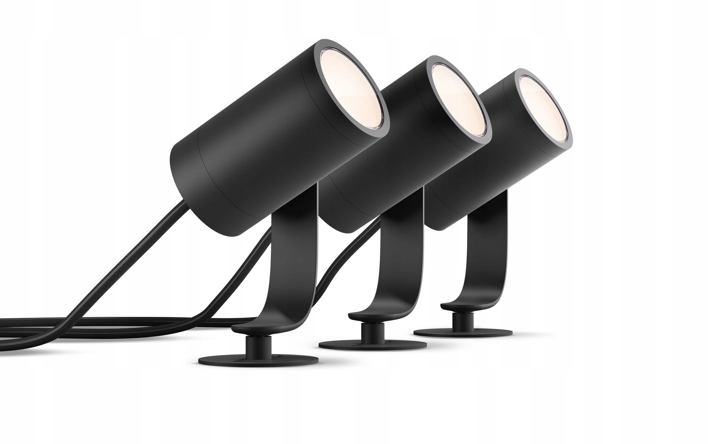 Reflektor ogrodowy Philips Lily Hue Spike Black 17414/30/P7 Przyciemnianie