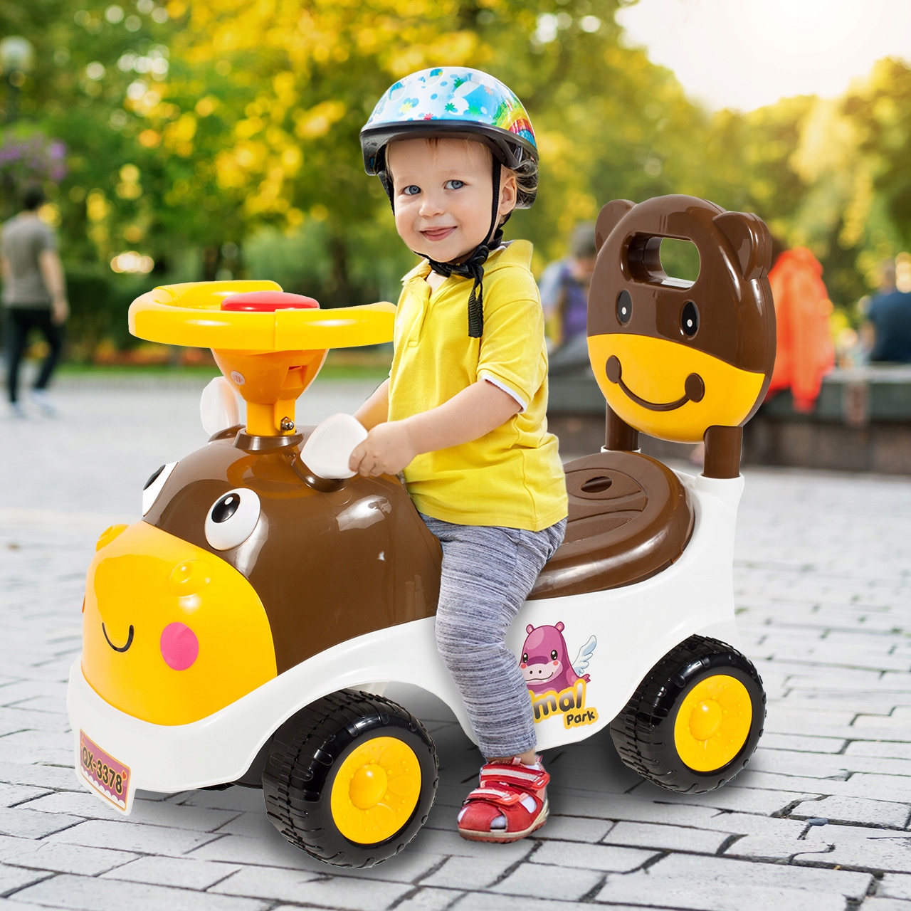 RIDE-ON PUSHER OPENING TRUNK HIPCIO WALKER Produktgewicht mit Einzelverpackung 2,02 kg