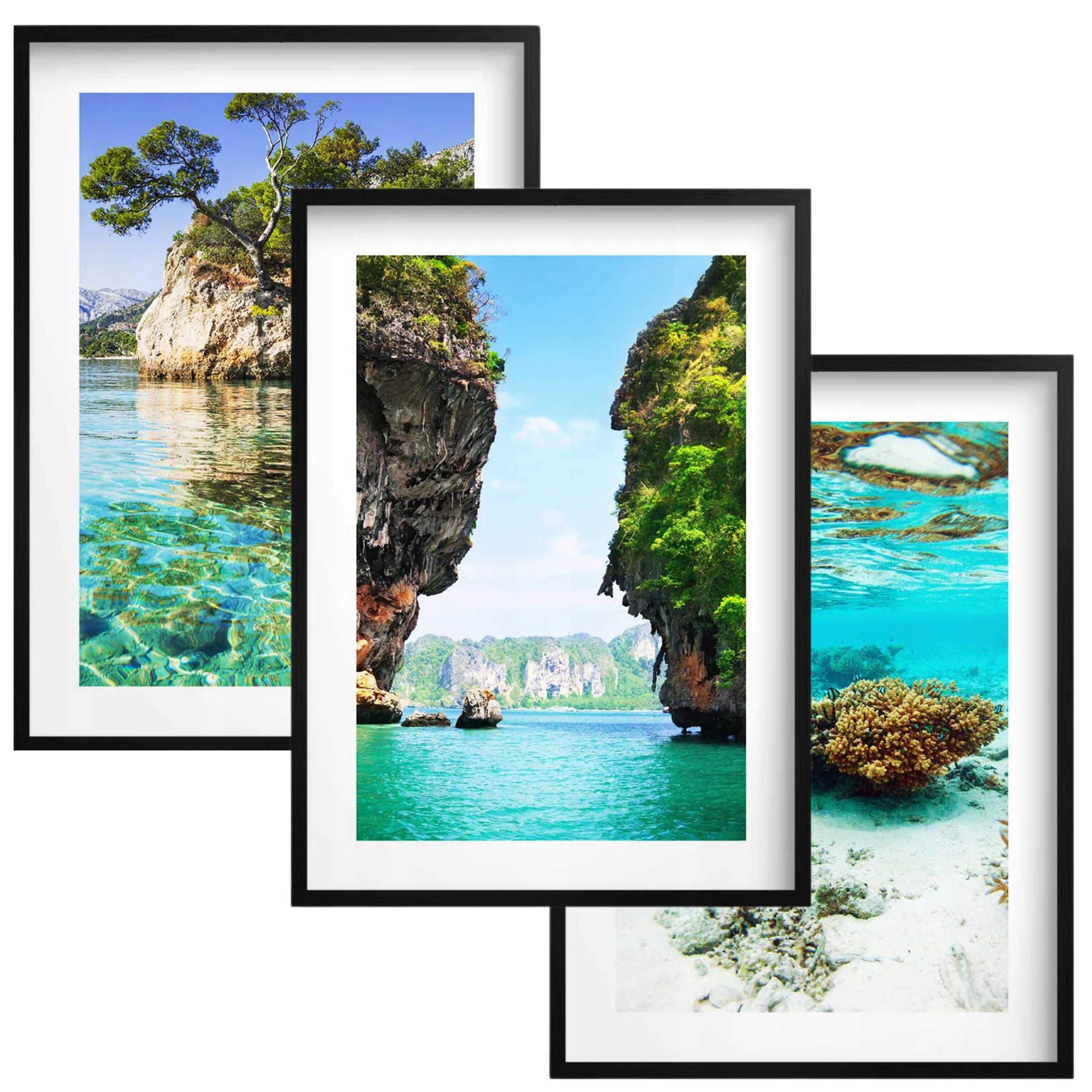 Plakat na ścianę z Czarnymi ramkami obrazy ścienne ozdoba do sypialni Morze