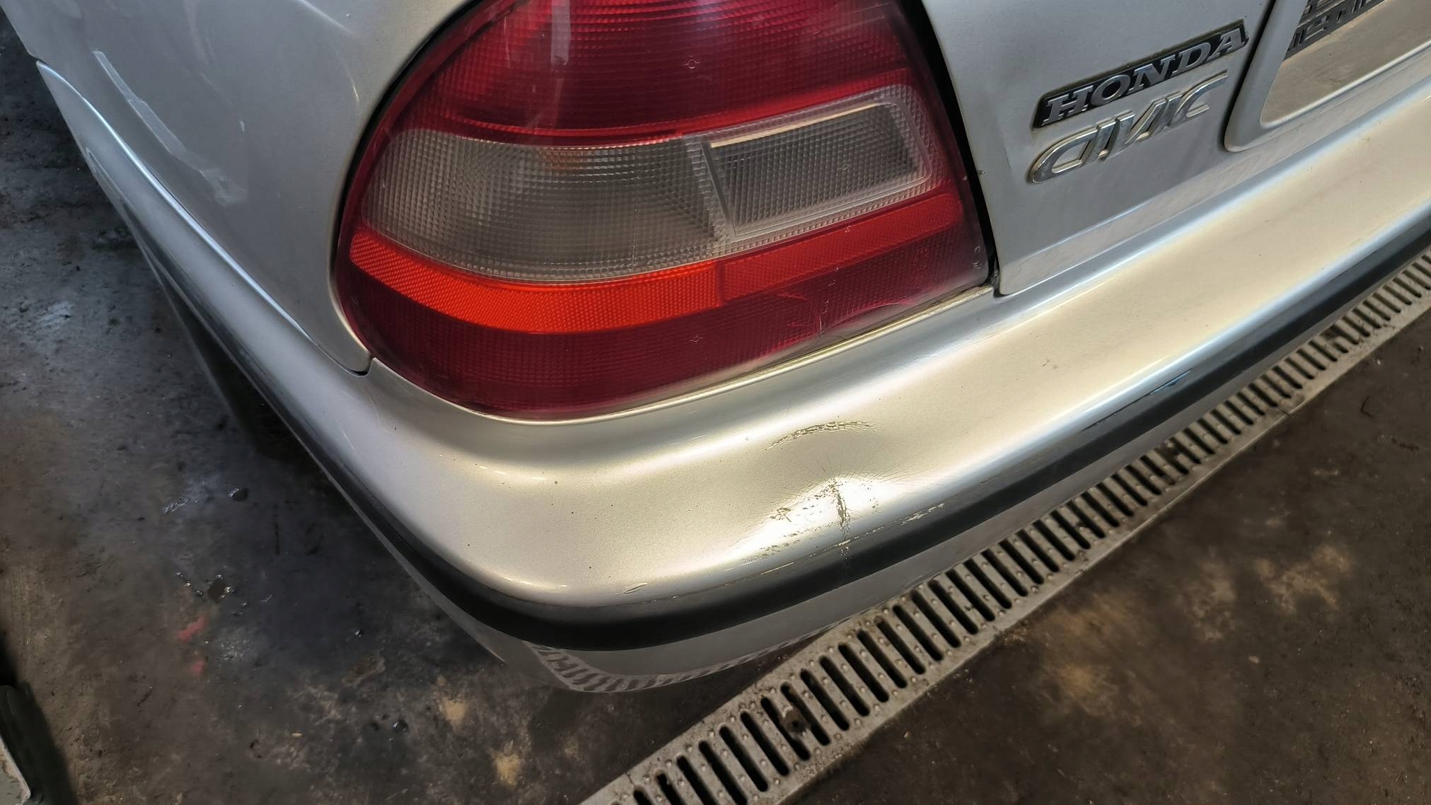 bumper rear part NH614M HONDA CIVIC VI HB