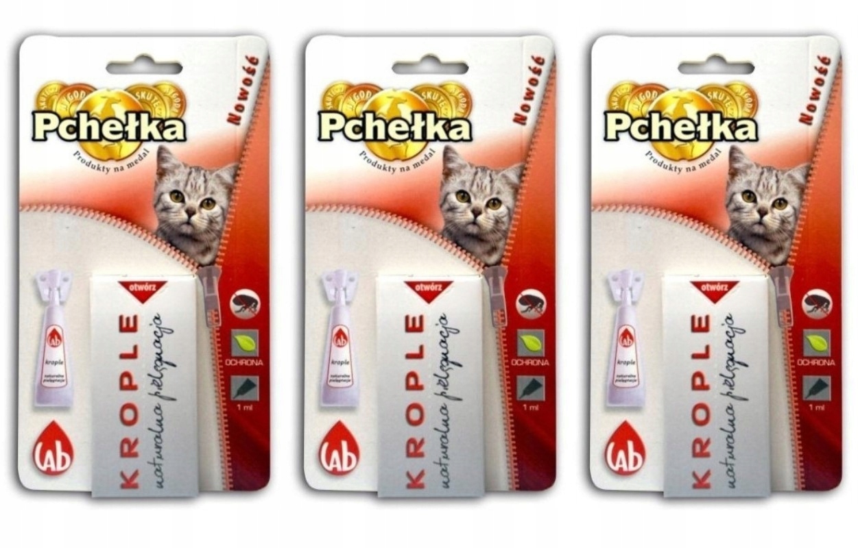 Levně Kapky Pchełka proti klíšťatům 100 g 3 ks