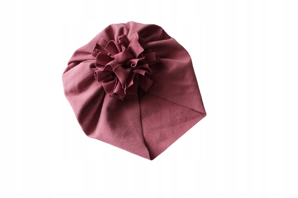 

Czapka turban wrzos kwiat dresowy 34-36