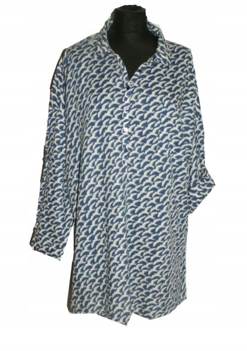 Seasalt Cornwall koszula damska morze mewy plażowa tunika 48 Dekolt kołnierzyk