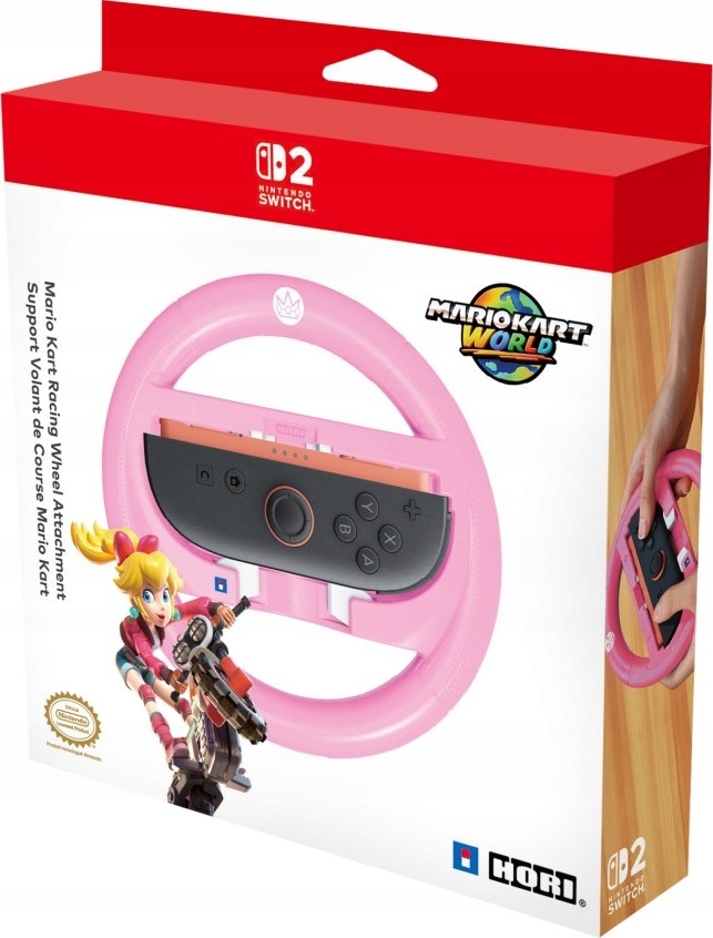 HORI Nintendo SWITCH 2 Kierownica na Joy-Con Peach - SWITCH2