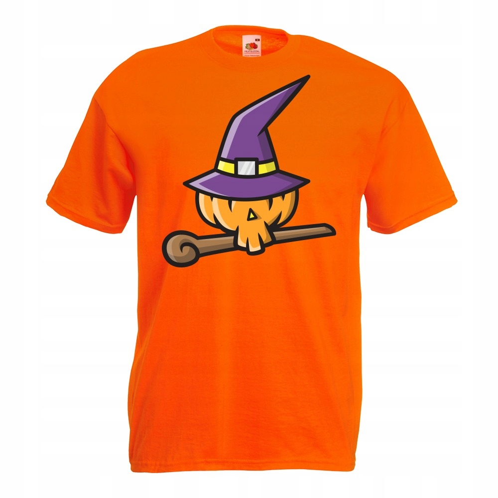 

Koszulka halloween czarownica dynia S pomarańczowa