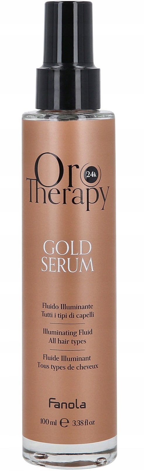 Rozjasňující a hydratační sérum na vlasy Fanola Oro Therapy Gold 100 ml